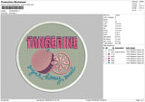 Tangerine Embroidery File 4 size