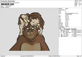 Tarzan Embroidery File 6 sizes