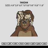 Tarzan Embroidery File 6 sizes
