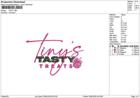 Tastytext Embroidery File 6 sizes