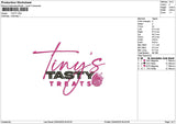 Tastytext Embroidery File 6 sizes