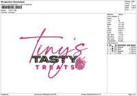Tastytext Embroidery File 6 sizes