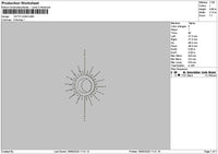 Tattoo Sign 01 Embroidery File 6 sizes