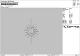 Tattoo Sign 01 Embroidery File 6 sizes