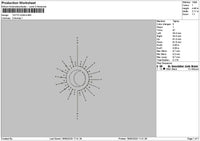 Tattoo Sign 01 Embroidery File 6 sizes