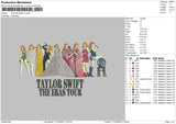 Taylor 1710 Embroidery File 6 sizes