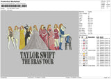 Taylor 1710 Embroidery File 6 sizes