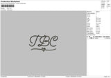 Tbctext Embroidery File 6 sizes