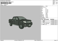 Black Truck 2105 Embroidery File 6 sizes