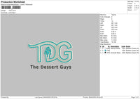 Tdg Embroidery File 6 sizes