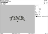 Teach Embroider File 6 sizes