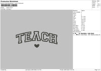 Teach Embroider File 6 sizes