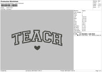 Teach Embroider File 6 sizes