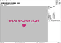 Teachtext 02 Embroidery File 6 sizes