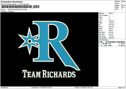 Richardstext Embroidery 2 Files