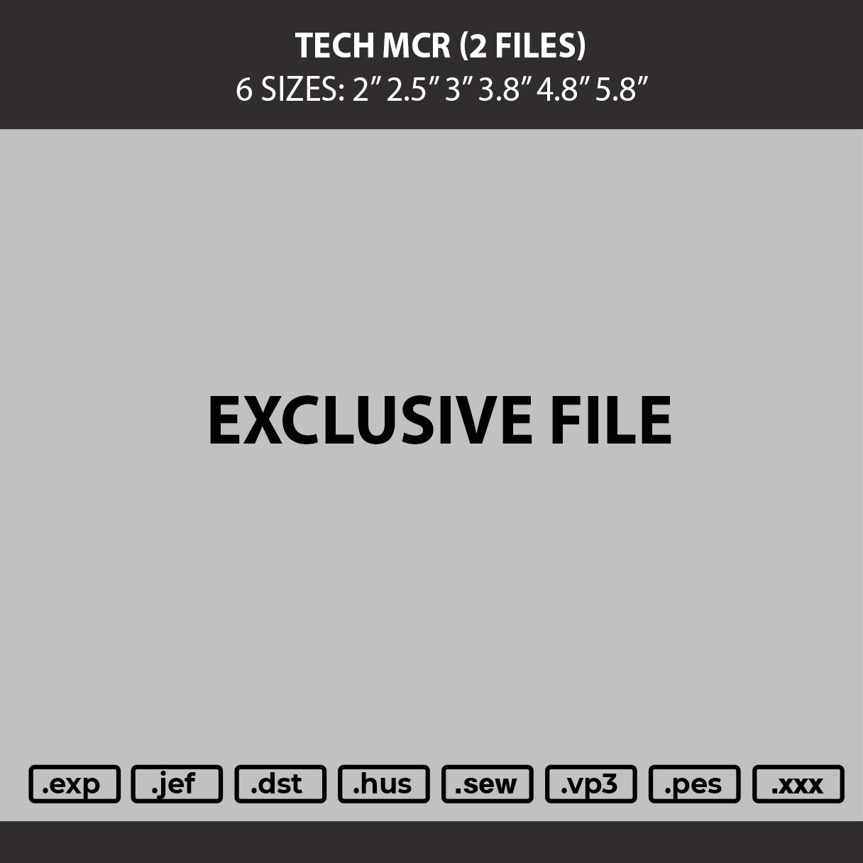 Tech Mcr 02 Embroidery 2 Files