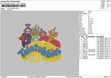 Teletubbies1810 Embroidery File 6 sizes