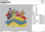 Teletubbies1810 Embroidery File 6 sizes