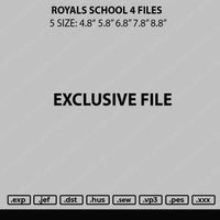 Royals School Embroidery 4 Files