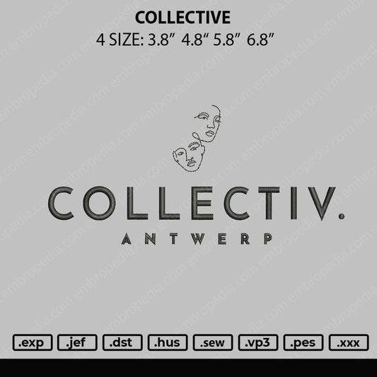 Collective Embroidery File 4 size