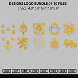 Designs Logo Bundle 04 Embroidery 10 Files