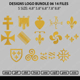 Designs Logo Bundle 06 Embroidery 14 Files
