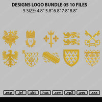 Designs Logo Bundle 05 Embroidery 10 Files