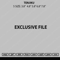 Tenjiku Embroidery File 4 sizes