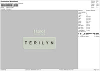 Terilyntext Embroidery File 6 sizes