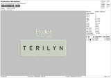 Terilyntext Embroidery File 6 sizes