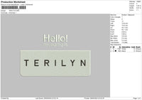 Terilyntext Embroidery File 6 sizes