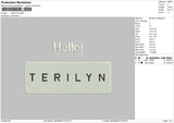 Terilyntext Embroidery File 6 sizes