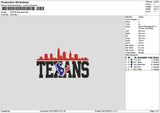 Texanstext Embroidery File 6 sizes