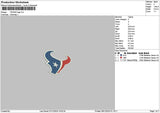 Texans0812 Embroidery File 6 sizes