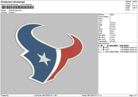 Texans0812 Embroidery File 6 sizes