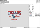 Texanstext V2 Embroidery File 6 sizes