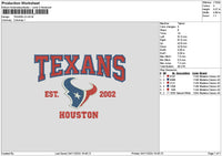 Texanstext V2 Embroidery File 6 sizes