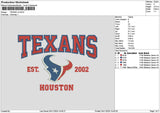 Texanstext V2 Embroidery File 6 sizes