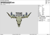 Texastext 2010 Embroidery File 6 sizes