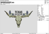 Texastext 2010 Embroidery File 6 sizes