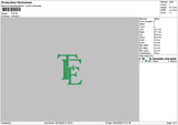 Tfetext Embroidery File 6 sizes