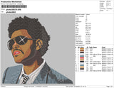 The Weeknd Embroidery File 4 size