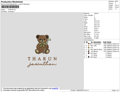 Tharun Embroidery Machine Design File