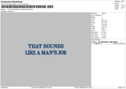 Soundstext Embroidery File 6 sizes
