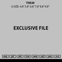 The49 Embroidery File 6 sizes