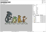 The Aliens Embroidery File 4 sizes