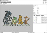 The Aliens Embroidery File 4 sizes