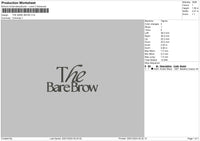 Baretext Embroidery File 6 sizes