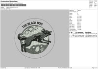 Blackcircle Embroidery File 6 sizes