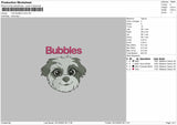 The Bubbles dog Embroidery File 6 sizes
